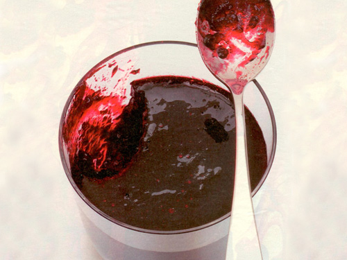 Быстрое варенье из малины и ежевики с персиком